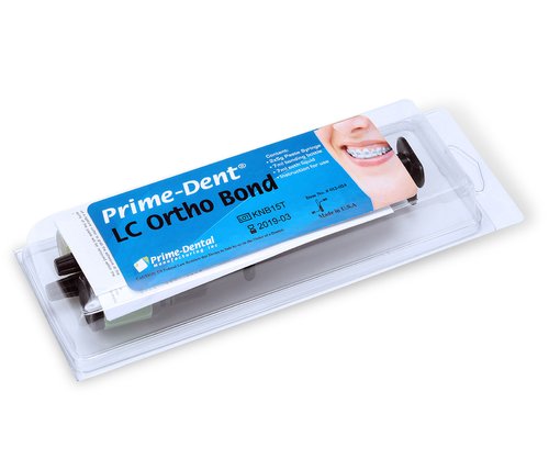 Prime-Dent Light Cure Orthodontic Adhesive for Brackets - 2 Syringe Kit